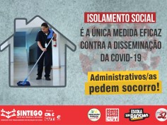 SINTEGO cobra suspensão de quaisquer atividades presenciais nas escolas de Goiás, nesse momento 