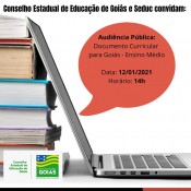 CEE GO realiza audiência pública sobre Documento Curricular para Goiás - Ensino Médio 