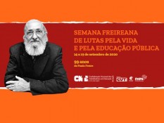 CNTE promove a Semana Freireana de lutas pela vida e pela educação pública - de 14 a 19 de setembro 
