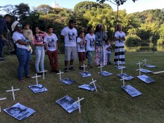 Movimentos sociais e familiares cobram justiça pela morte de jovens mortos na CIP em ato público na Alego  