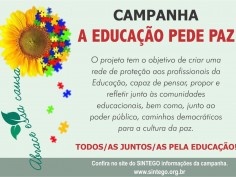 Campanha - A Educação pede Paz 