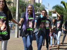 Sintego reúne estudantes e parceiros em mais um Abraço Negro, em Goiânia 