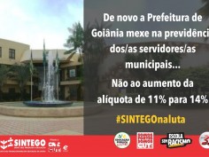 Mesmo com pressão de entidades sindicais, vereadores/as de Goiânia aprovam aumento na alíquota da previdência 