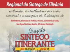 Projeto Sintego Itinerante começa amanhã (26), pela Regional de Silvânia 