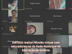 SINTEGO realiza reunião virtual com educadores/as da Rede Municipal de Educação de Goiânia 