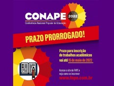 CONAPE 2022: prazo para envio de trabalhos acadêmicos é prorrogado para 15 de maio 