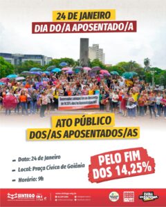 Ato dos/as Aposentados/as, em Goiânia