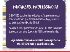 Luta e conquista do SINTEGO: aprovados em concurso da SEDUC são convocados/as