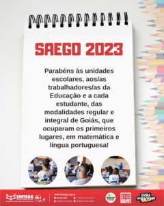 SAEGO 2023: Parabéns, trabalhadores/as e estudantes!  