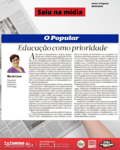 Saiu na Mídia – “Educação como prioridade”