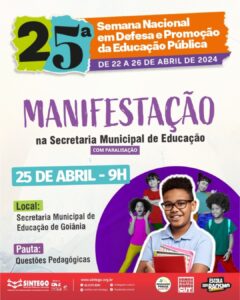 SINTEGO convoca Manifestação na SME