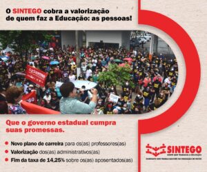 A Educação se faz com pessoas valorizadas