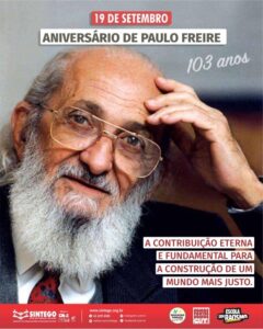 19 de setembro – Aniverário de Paulo Freire