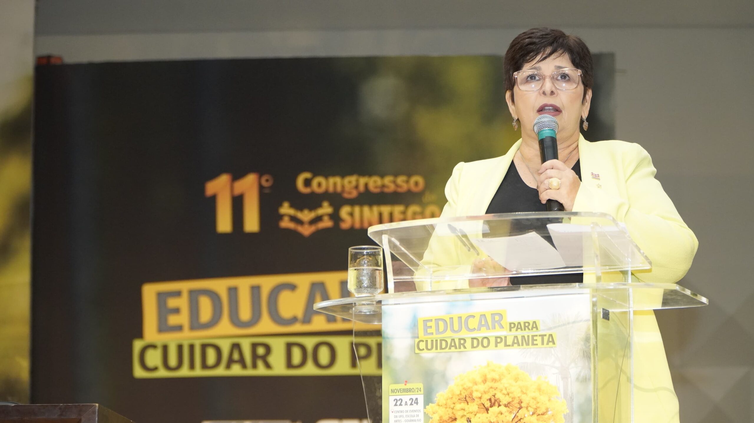 “A nossa luta não vai parar”, Bia de Lima enaltece atuação sindical durante abertura do 11º Congresso do SINTEGO