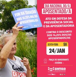 Ato dos/as Aposentados/as será nessa sexta (24)