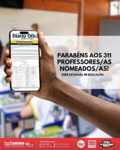 Parabéns, professores/as nomeados/as para a Rede Estadual!