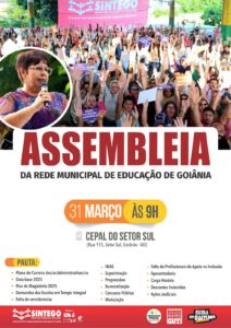 Trabalhador/a, compareça à Assembleia. Você está amparado pela Constituição Federal!