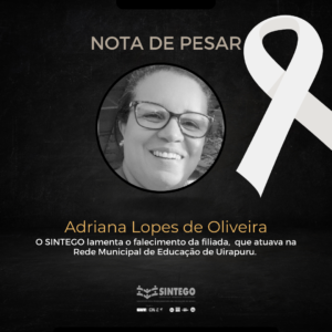 Nota de pesar – Adriana Lopes