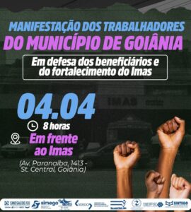Atenção, trabalhadores/as da Educação do município de Goiânia.