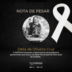 Nota de pesar – Délia de Oliveira