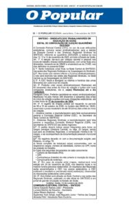 Edital de convocação de Eleição Estadual – Quadriênio 2025/2029