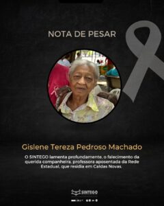 Nota de pesar – Gislene