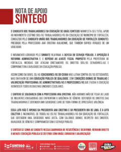 Nota de Apoio