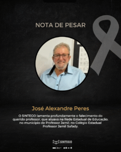 NOTA DE PESAR – José Alexandre