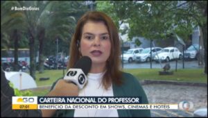 Carteira Nacional Docente em pauta no programa Bom Dia Goiás, da TV Anhanguera