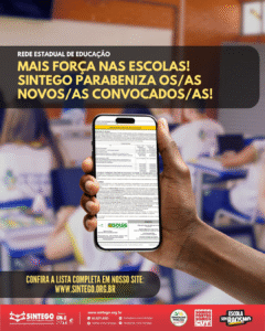 SINTEGO parabeniza os/as novos/as professores/as convocados/as