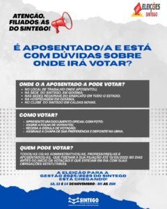 Atenção, trabalhador/a da Educação Aposentado/a!