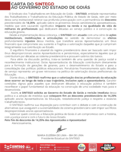 Nossa luta pelo fim da taxação dos 14,25% dos/as Aposentados/as da Educação, continua!