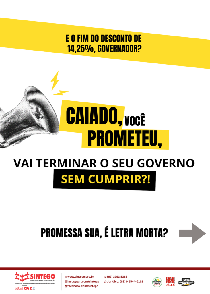 Todos/as contra a taxação dos 14,25%!