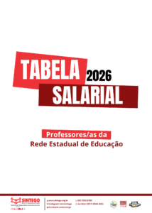 Tabela Salarial 2026 – Professores/as da Rede Estadual de Educação