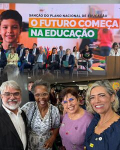 SINTEGO participa da sanção do Plano Nacional de Educação em Brasília