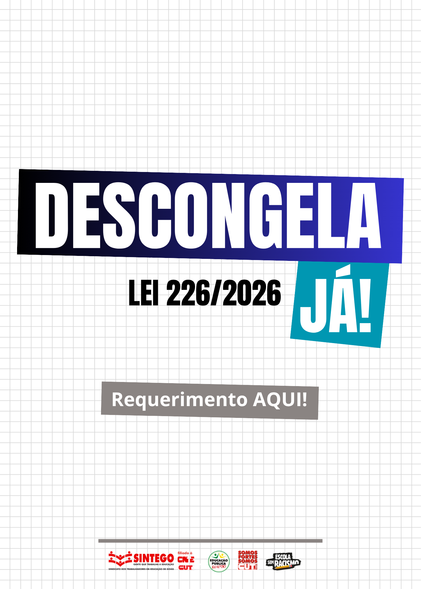 Baixe aqui o requerimento do Descongela (LC 226/2026)