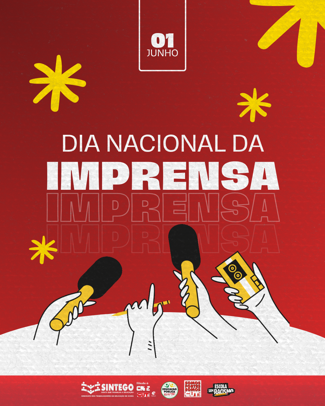 1º de junho| Dia Nacional da Imprensa