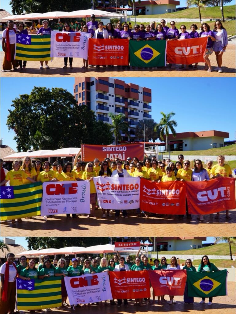 Educadores/as de Jataí, Mineiros e Rio Verde, participam de encontro no clube do SINTEGO em Caldas Novas